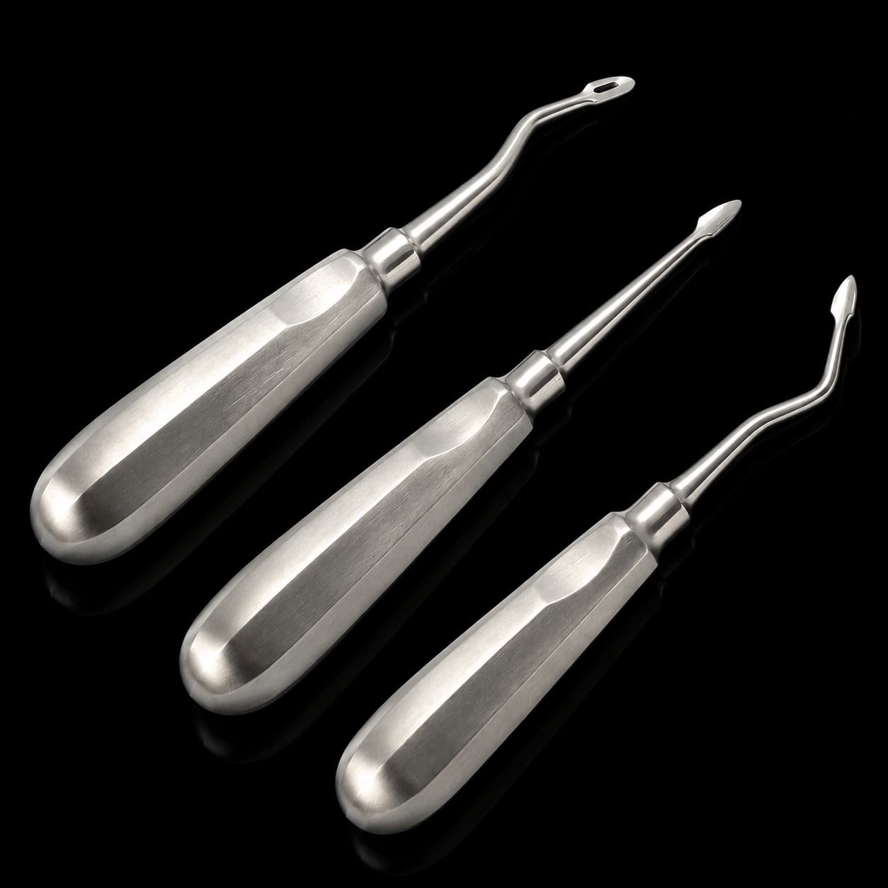 Dental Elevator Set of 3, Pattern 1 — catalogue product view